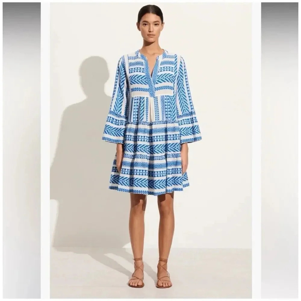 Devotion twins embroidered Ella tunic Anthropologie dress